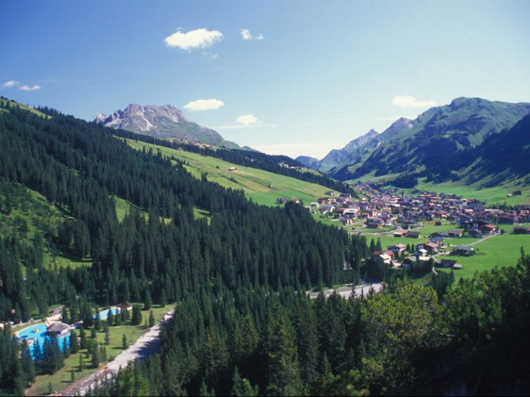 Sommerlandschaft in Oberlech am Arlberg